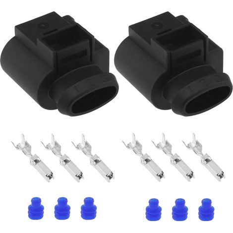 Fuel Ramp Pressure Sensor Connectors 3 Pin 4D0971993 Sensor Socket Replacement Compatible with Skoda (1/5)