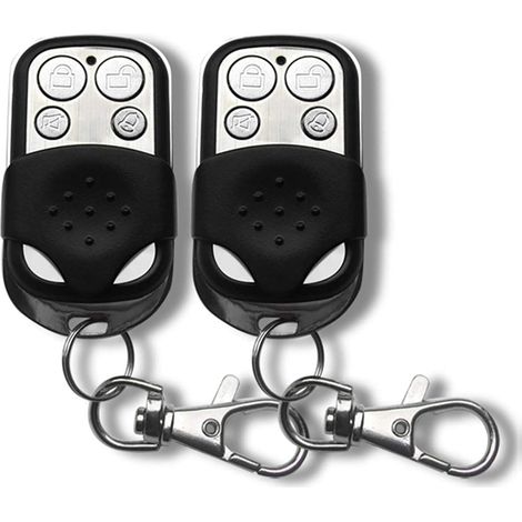 YK-06 433MHz Accessoire pour système d'alarme, Commande à télécommande Noire à 2 unités (Fonctionne Uniquement avec Les alarmes de Marque (1/5)