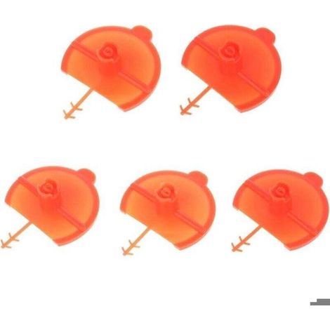 Ugello piatto - Confezione da 5 - Polipropilene resistente - Dimensioni: 4,8 x 3,7 cm - Facile installazione (1/4)