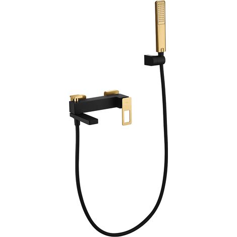 Grifo de bañera/ducha Suecia negro oro [ IMEX® ]