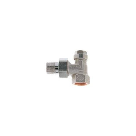 HEIMEIER Raccord Regulux Equerre, DN 20, Bronze rouge nickelé, 0351-03.000 (1/3)