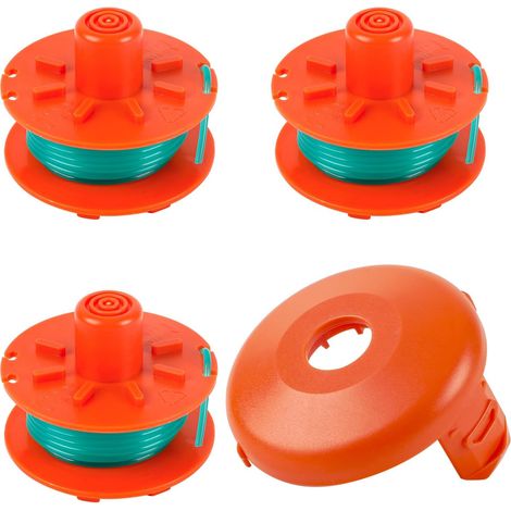 Ersatzspule für Gardena 5367-20 Freischneider, 2 mm x 4,2 m für Gardena Turbo SmallCut Freischneider (Artikelnummer 2402 und 2404) (3 Spulen + 1) (1/5)