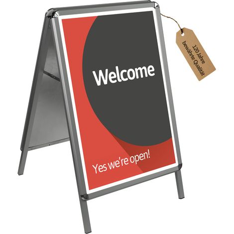 Kundenstopper A-Schild aus Metall (1/5)