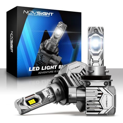 H11 LED Car Bulb – 30000LM 6500K White 130W 800% Brightness Replacement Headlight Lamps for Car Motorcycle Halogen Conversion Kit (1/5)