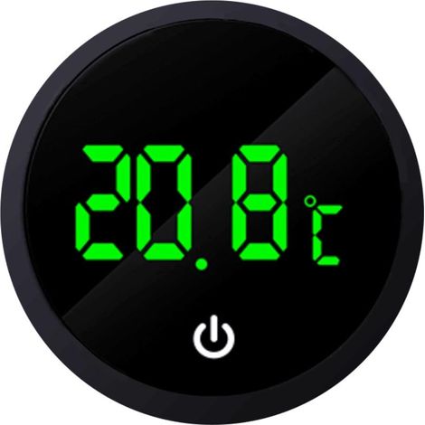 Mini thermomètre numérique sans fil, petit thermomètre autocollant pour aquarium tropical, jauge de température de eau pour terrarium reptile/tortue/axolotl, accessoires pour aquarium (1/5)