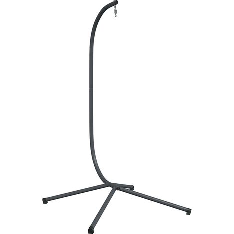 Maison Exclusive - Support pour Fauteuil Œuf Suspendu sans Panier Anthracite Acier (Base de Support Uniquement) (1/5)
