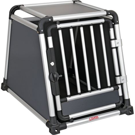 Premium, Trasportino In Lega Di Alluminio, Specifico Per Il Trasporto Di Animali In Auto - Type 6 - 55 X 77 X H 60 Cm (1/5)