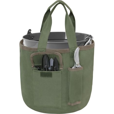 Sac seau à sac fourre tout jardinage vert poches sac fourre tout tissu Oxford imperméable femmes hommes jardiniers sac uniquement (1/5)