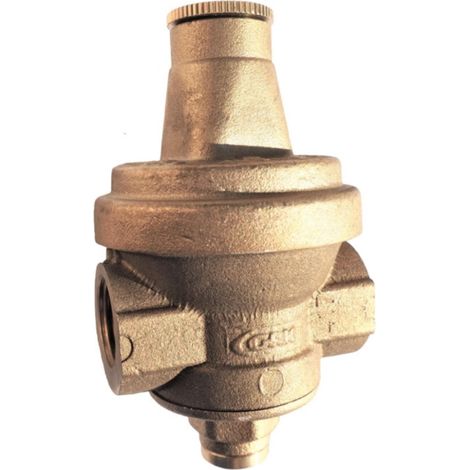 Guareski – Réducteur de pression à membrane 1/2" – Pression max 20 bars – Raccords mâle/femelle 15x21 – Corps laiton avec siège inox (1/2)