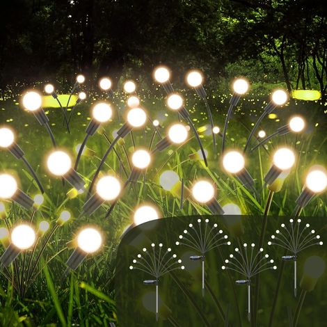 Solar Outdoor Garden Decoration, 4 x 6 LED Fireflies Solar Light Outdoor Waterproof IP65, Firefly Lights, Solar Lighting for Christmas Decoration, Sidewalk, Yard, Terrace, Outdoor (1/5)