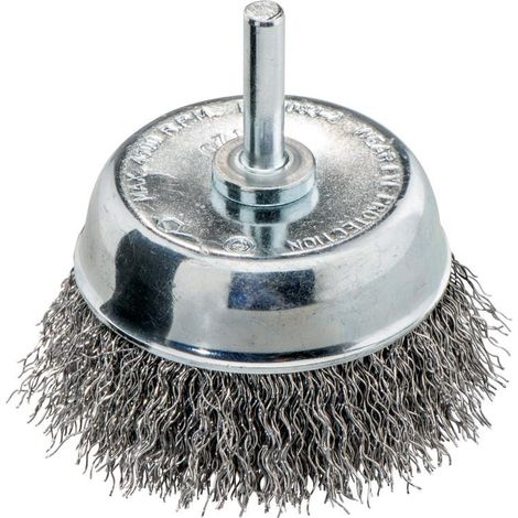 Metabo Brosse boisseau 50x0,3 mm/ 6 mm, fil métallique ondulé, queue de 6 mm (626790000)