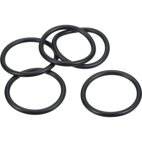 Joint Torique Nitrile Caoutchouc 58mm OD 48mm ID 5mm Largeur, 5 Pcs Métrique Scellage Joint pour Robinet Plomberie Automobile Réparation, Noire (1/5)