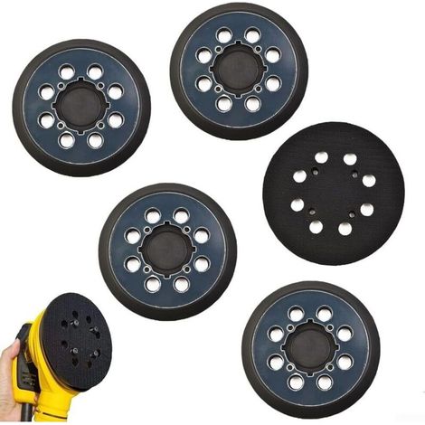 de 5 patins de pon age ronds de 125 mm 8 trous pour ponceuse