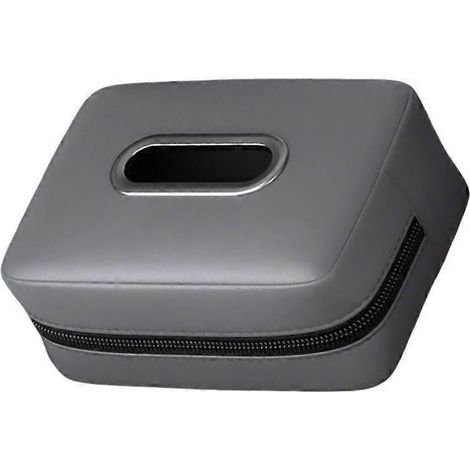 Boîte à mouchoirs intérieure de voiture, boîte à mouchoirs en cuir, boîte à mouchoirs pour console centrale (1/5)