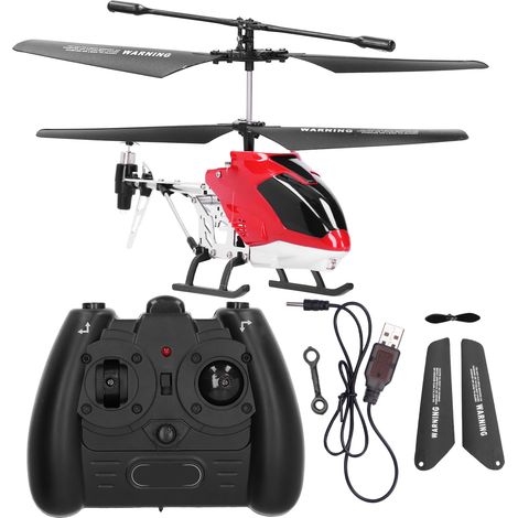 Hélicoptère Télécommandé - 3 Canaux - Maintien d'Altitude - 20 cm - Métal - Pour Adolescents à Partir de 14 Ans - 1 Pièce