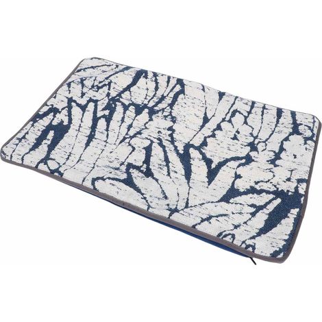 dekorative Kissenbezüge im Landhaus-Boho-Stil für Sofa, Wohnzimmer, Couch, Bett, Heimdekoration, Blau-Weiß, 50,8 x 30,5 cm / 20 x 12 Zoll (1/5)