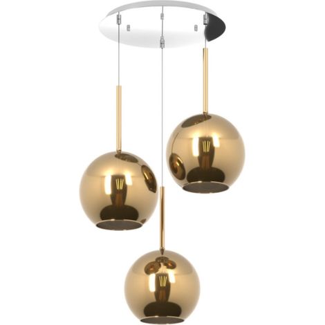 Plafoniera moderna top light future 1155 s3 tg e27 led vetro pirex soffiato lampada soffitto, vetro oro (1/5)