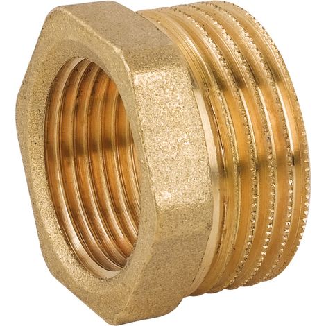 RACCORDO DI RIDUZIONE MASCHIO FEMMINA IN OTTONE GIALLO SERIE 1500 3/4x1/2   TIEMME RACCORDERIE SPA
