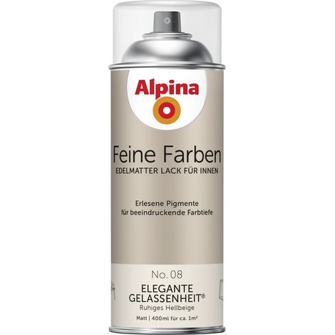 Alpina Feine Farben Sprühlack No. 08 Elegante Gelassenheit - hellbeige 400 ml Sprühlacke (1/3)