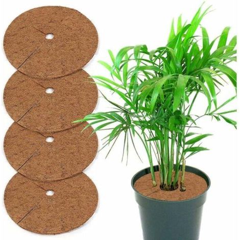 5-teiliges Unkrautschutzset für Topfpflanzen, Unkrautvlies aus Kokosfasern, 20 cm (1/5)