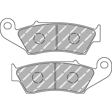 Plaquette de frein Ferodo pour Quad Honda 450 TRX R 2004 à 2005 (1/2)