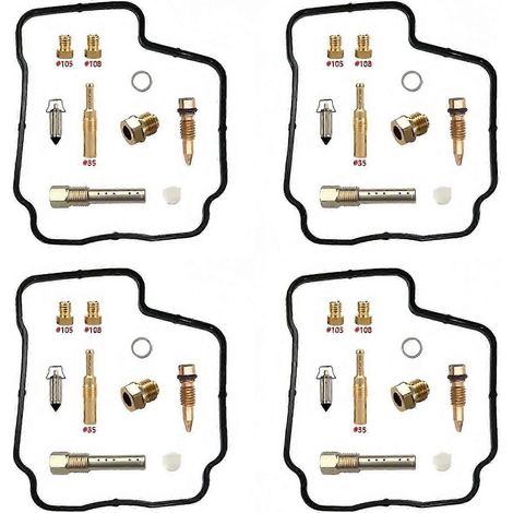 Kit de réparation de carburateur compatible avec CBR600F PC19 PC23 (quatre cylindres, modèles 1987, 1988, 1989 et 1990). (1/4)