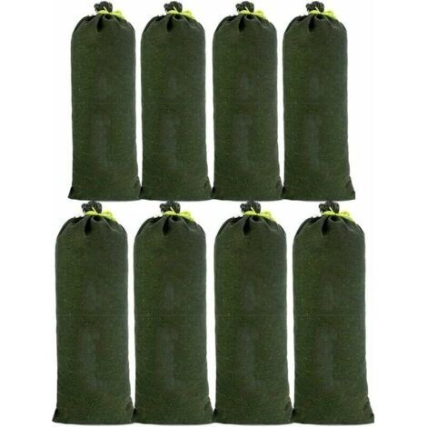 QORVA-8pcs Sac a Sable en Toile Boudin Anti Inondation Contre Sable Inondation Les Modèles Améliorés ne se Fanent pas pour Drainage pour Garage Magasin Ecole Gare Bâtiment Usine Entrep 3070cm (1/5)