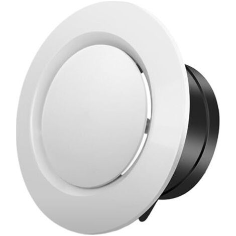 Cache-grille d'aération de plafond en ABS de 125 mm, diffuseur de ventilation rond pour ventilateur d'échappement, ventilateur de conduit en ligne (125 mm) (1/5)