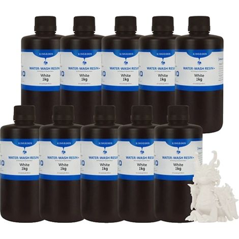 3D-Harz, hohe Präzision, wasserwaschbar, Wasser Weiß 10kg (1/2)