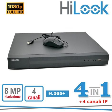 DVR 4CH+4IP 8MP H.265+ 4IN1