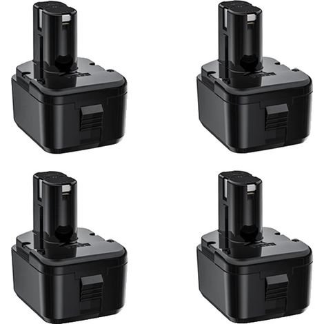 Batería recargable, capacidad de 3500 mAh, compatible con herramientas Hitachi, paquete de 4 baterías de 3500 mAh. (1/2)