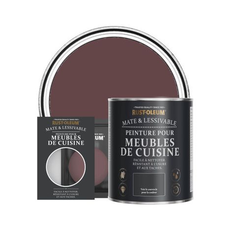 Peinture pour Meubles de Cuisine, Finition Mate - Mûre (1/2)