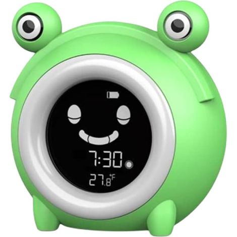 Réveil pour enfants, minuterie d'entraînement au sommeil pour enfants Veilleuse réveil avec veilleuse température pour garçons filles (1/4)