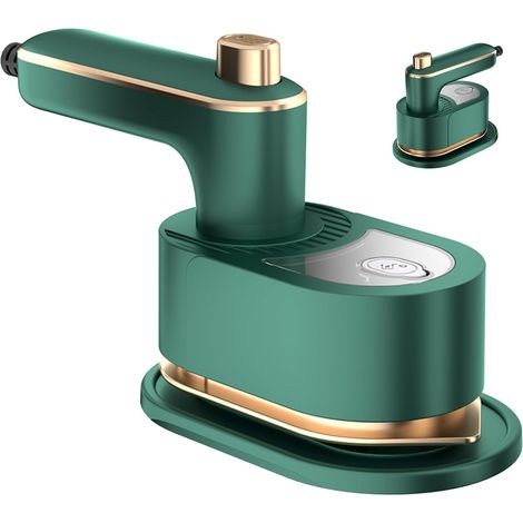 Fer à vapeur de voyage, fer à vapeur portable avec poignée rotative, chauffage 30 s, adapté aux voyages, au bureau et à la maison (1/5)