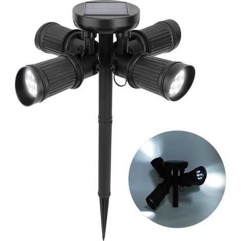 Lampes solaires étanches pour pelouse, projecteurs LED, éclairage paysager pour terrasse et jardin extérieurs. (1/5)