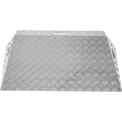 TRUTZHOLM Türschwellenrampe ca. 10 cm Höhe 60 cm Traglast 250 kg Aluminium grau Stufenrampe