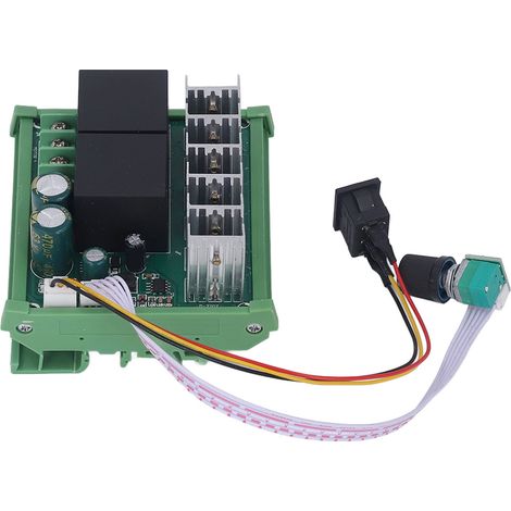 Contrôleur de vitesse moteur DC 12V-36V PWM, régulateur rail type positif et négatif, variateur de tension. (1/5)
