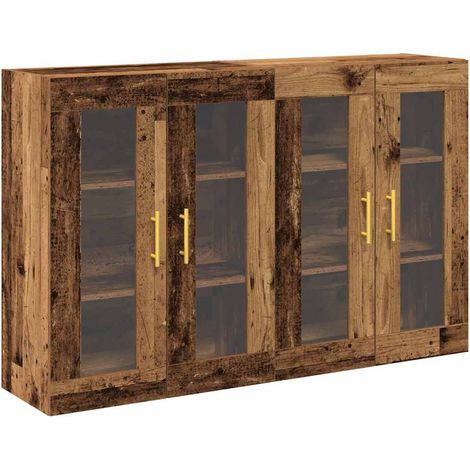 Maison Exclusive - Armadi da Parete 2 pcs Legno vecchio 69,5 x 34 x 90 cm