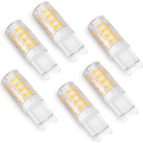 6er-Pack G9 LED-Lampen, 5 W, kleine Maiskolbenlampen, flimmerfrei, kein Stroboskopeffekt, 500 lm (1/5)