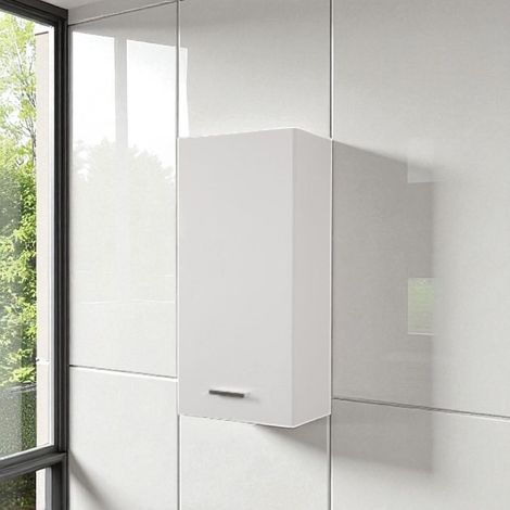 Pensile sospeso singolo 34x22 apertura SX Bianco Lucido (1/2)
