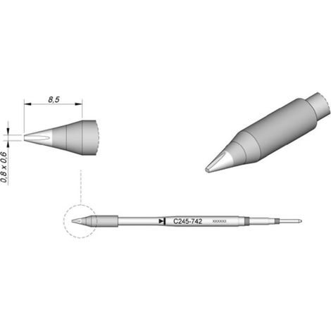 JBC Tools C245742 punta cincel metálica para soldadura
