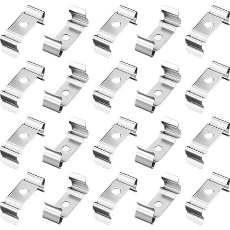 Attaches Tubes LED T8, Fixations Support Tubes Fluorescents, Compatibles avec Plafonniers, Lumières Atelier, Appliques Garage Éviter Affaissement, Supports Fixati (1/5)