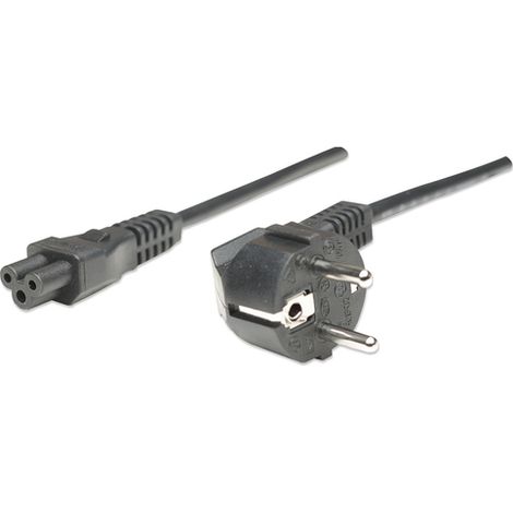 Cable de alimentación Manhattan 371131 negro de 1,8 m para panel CEE7/4 C5 (1/3)