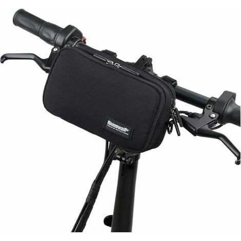 Bolsa para manillar de bicicleta con funda para lluvia, multifuncional, para el hombro, para la parte delantera de la bicicleta, color negro aleatorio (1/5)