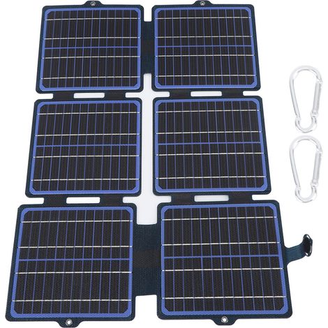 Panneau Solaire Pliable 30W 5V 12V Résistant aux Intempéries Bon Taux de Conversion Chargeur Solaire DC USB Type C pour Téléphone Bateau (1/5)