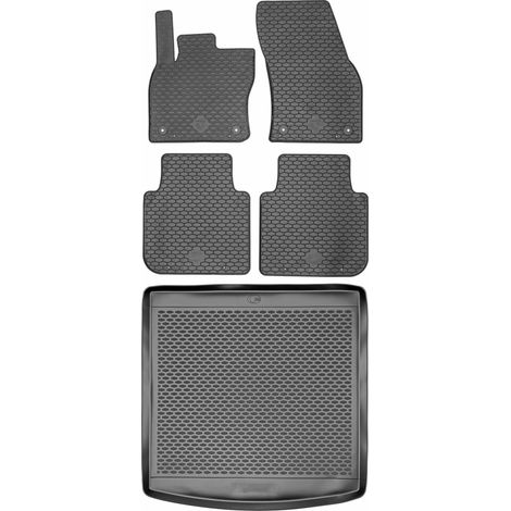 DOMA 290430 Baule + DOMA 221242 Tappetini - Skoda Kodiaq SUV 5 posti dal 2017, poggiapiedi AV2 anteriore - INSTALLATO (1/5)