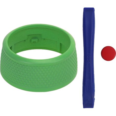 Cache bouton mode conduite volant anti-usure – Trim bouton éjection décoratif remplacement Taycan 2020-2025 vert lézard (1/5)