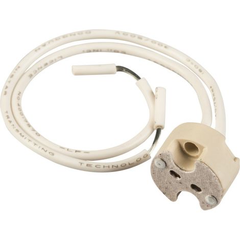 poly pool - 2 portalampada 24 v in steatite, attacco g4 e gz4 - gx5.3 - g6.35 - gy6.35 avorio