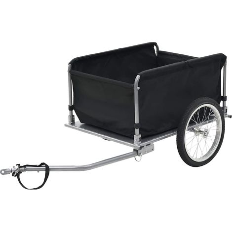 Maison Exclusive - Fahrradanhänger Schwarz und Gelb 65 kg (1/5)