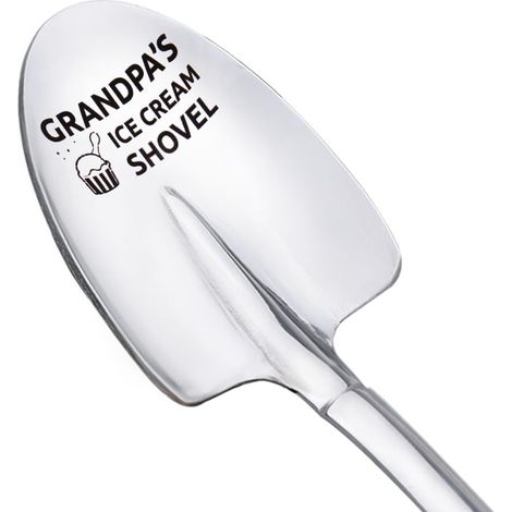 Cuillère amusante pour grand-père, pelle à crème glacée, cadeau pour papa, cadeau de Noël, d'anniversaire, cadeau de départ à la retraite (1/5)